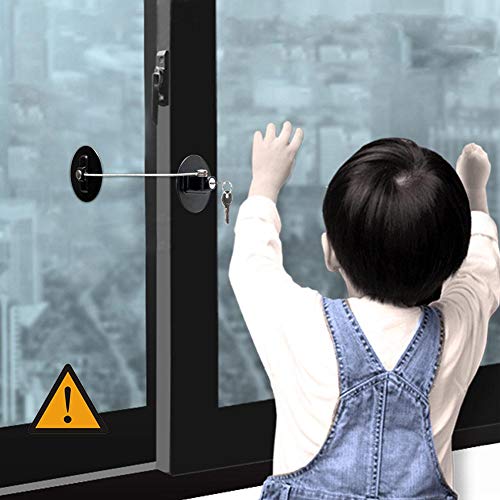 Luckybaby Kit de cerradura para puerta de refrigerador con cilindro de llave de acero inoxidable – a prueba de niños seguro para bebés a prueba y asegurar artículos sensibles