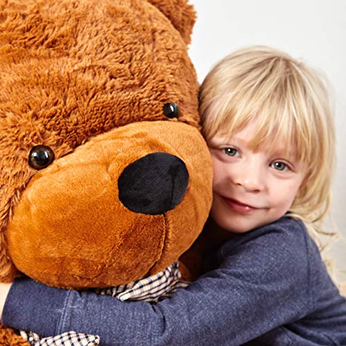 Lumaland Oso Gigante Gran Oso de Peluche XXL marrón Osito Gigante, Peluche