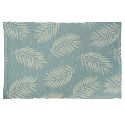 LUUK LIFESTYLE Alfombra con Hojas de Palma, Hojas de Palmera, 60x90 cm, Corredor de Alfombra para baño, salón, Sala de Estar, Sala Juvenil, guardería, Regalo