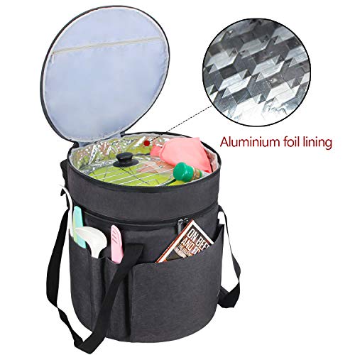 Luxja Bolsa de Transporte para Ollas GM Modelo D, Bolsa de Almacenamiento para Instant Pot IP - DUO60, Organizador de 6 litros Olla de Presión Eléctrica y Accesorios, Negro