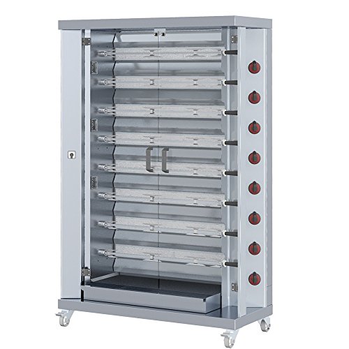 Macfrin 840 Asador a Gas para 40 Pollos en 8 Espadas