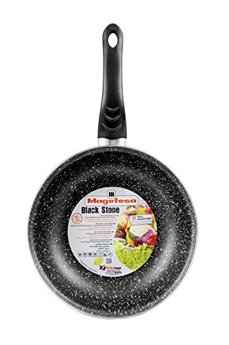 Magefesa Jordan Juego De Sartenes, Acero Vitrificado, Negro