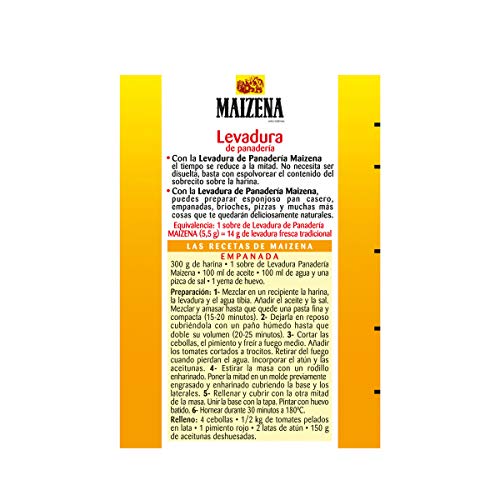 Maizena - Levadura Panadería, 27.5 g