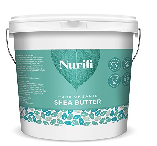 Manteca de karité sin refinar Nurifi, 100 % pura, natural y orgánica, 1 kg