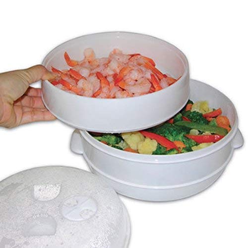 Mantraraj - Cacerola para cocinar al vapor, 2 niveles