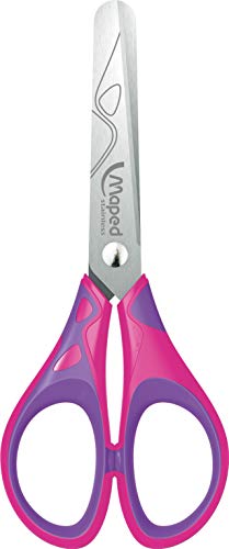 Maped - Tijeras de escuela, 13 cm, colores surtidos, 1 unidad