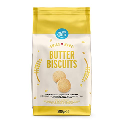 Marca Amazon - Happy Belly - Galletas de mantequilla, 4x280g