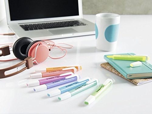 Marcador fluorescente STABILO swing cool - Caja con 10 unidades - Color violeta