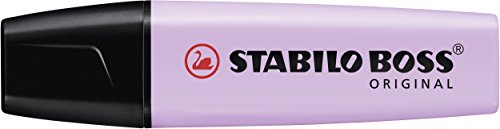 Marcador STABILO BOSS Original Pastel - Caja con 10 unidades - Color brisa violeta