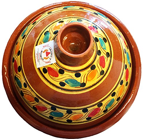 Marrakech Accessoires – Tajín marroquí (para cocinar (Diámetro 35 cm 4 – 6 personas