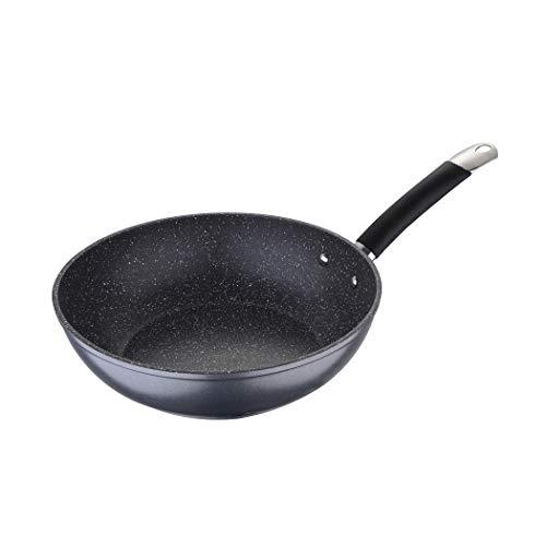 MasterPro Home Edition Black Sartén Wok, Aluminio Forjado, Gris, 28 cm