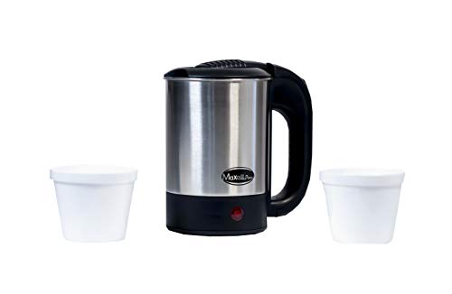 MAXELLPOWER HERVIDORA ELECTRICA 0,5L Acero Inoxidable HERVIDOR DE Agua 1000W 2 Vasos INCLUIDOS