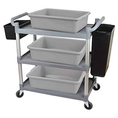 Mayish Gris Bandejas de Plástico Grandes, Barreño Plastico Ropa, 37.7 x 27.7 x 10.4 cm, 4 Unidades