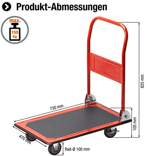 Meister 8985400 Plataforma de Carga, Rojo
