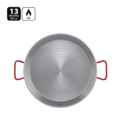 Metaltex - Paellera Acero Pulido 13 Raciones 50 cm