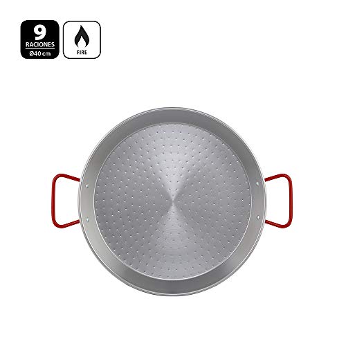 Metaltex - Paellera Acero Pulido 9 Raciones 40 cm