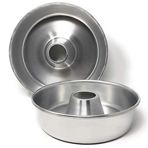 MGE - Bizcochera - Molde Savarín - Aluminio - Set de 2 Medidas - Diámetros 24 y 28 cm - Hecho en España