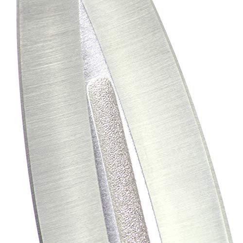 MIGUEL NIETO Cuchillo rematador de Caza, montería. Modelo Hércules. Fabricado en Albacete. Hoja Acanalada de Acero AN58 de 25,5 cm y empuñadura de Madera Natural de Olivo.