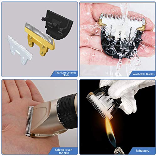Milantia Cortapelo, Cortapelo para Animales Cortapelos Profesional Hombre Cortapelos Perro Profesional Cortapelo para Gato Pequeño Medio Largo Máquina Corta Pelo Profesional Inalámbrico
