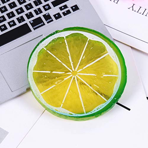 Milisten 10 Piezas de limas de limón Artificiales Falsas realistas rebanadas de Fruta de simulación Realista para la decoración de la Fiesta de cócteles de la Barra de la casa | Verde