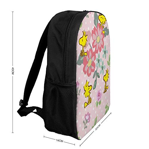 Mochila de día de Flores de Cacahuete para la Escuela, Bolsa de Viaje, para Hombres y Mujeres, Adolescentes y Colegio, 17 Pulgadas