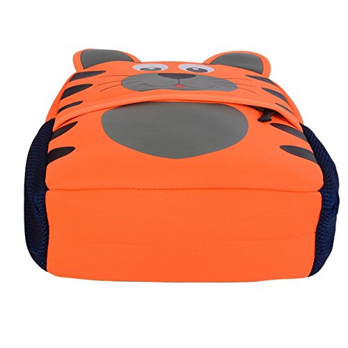 Mochila Infantil para Niños Primaria Pequeña Guardería Mochila Preescolar para Niños de 2-5 Años Dibujo de Animal Lindo (Tigre, 21 * 8 * 26CM)