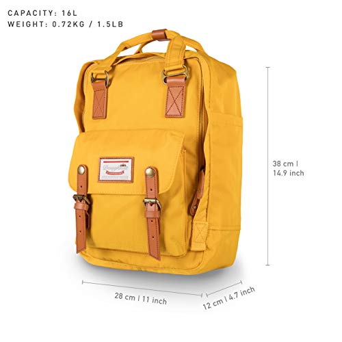Mochila Macarrones Oficial Donut Unisex, Hombre, Mochila, D010-0031-F, Mostaza, M
