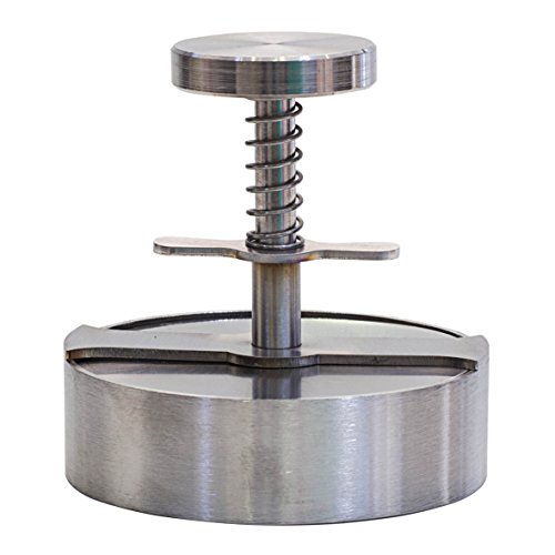 Molde para Hamburguesas Manual de Acero Inoxidable, Diámetro= 100 mm