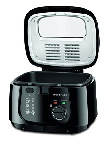 Mondial FT07 Freidora, 2.5 litros, Metal, Negro