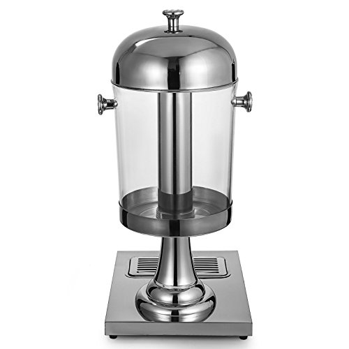 Moracle Dispensador de Bebidas Frías de 8 Litros / 2.1 Gal el Enfriador de Bebida Definitiva Dispensador de Jugos 3.7 kg Comerciales de Acero Inoxidablepara Desayunos Bufé Servicio en Hoteles 8L