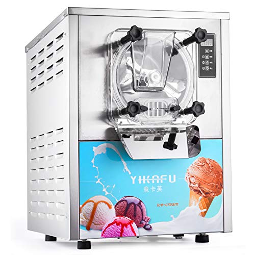 Moracle Máquina para Hacer Helados Helados MáquinasMoracle Máquina de Helados de Acero Inoxidable 1400W 16-20L / H Máquina de Helados Comercial (YKF-116)