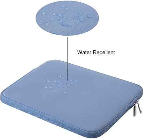 MOSISO Funda Protectora Compatible con 13-13.3 Pulgadas MacBook Air/MacBook Pro/Ordenador Portátil, Bolsa Blanda de Neopreno Agua Repelente con Pequeño Caso, Azul Serenidad
