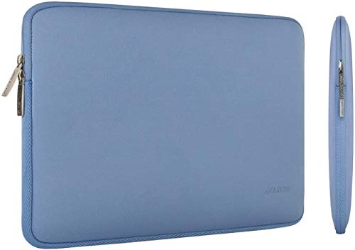 MOSISO Funda Protectora Compatible con 13-13.3 Pulgadas MacBook Air/MacBook Pro/Ordenador Portátil, Bolsa Blanda de Neopreno Agua Repelente con Pequeño Caso, Azul Serenidad