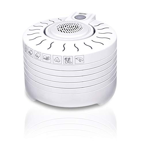 MPM MSG-01 Deshidratador de Alimentos 5 Bandejas, Deshidratador de Frutas y Verduras 250 W, Plateado