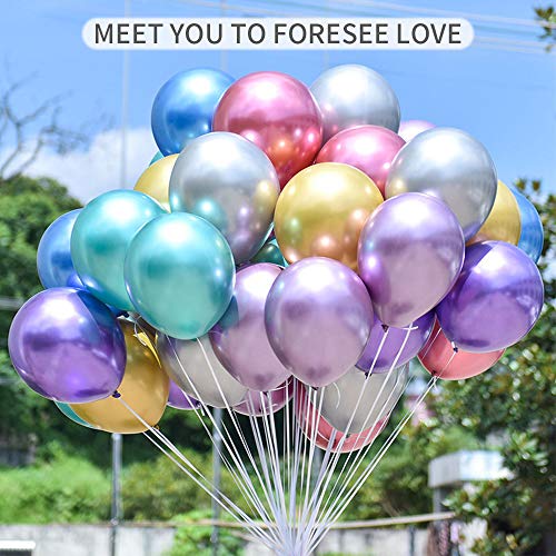 mreechan Globos Metalizados,Decoraciones Cumpleaños,Globos Metalicos 50 Piezas para Decoraciones de Fiestas de cumpleaños y Bodas,Fiestas y Navidad