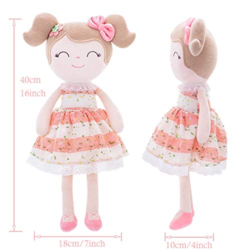 Muñecas Trapo Rellenas Muchacha Chica Primavera Mimoso Juguetes Peluche Rosado 16"