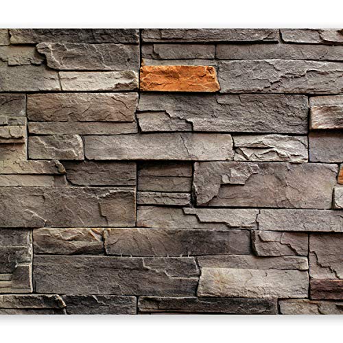 murando Fotomurales 400x280 cm XXL Papel pintado tejido no tejido Decoración de Pared decorativos Murales moderna Diseno Fotográfico Piedra Piedras optica Muro f-B-0063-a-c