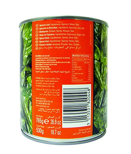 Natco - Hojas de espinacas - 765 g