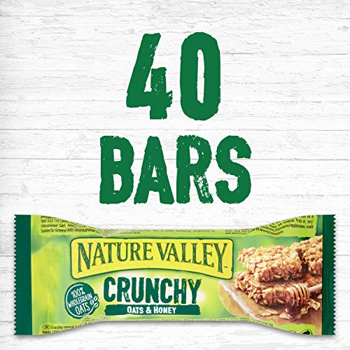 Nature Valley Crunchy Granola Bars Oats 'n' Honey 40 Pack 2 Bars Per Pack