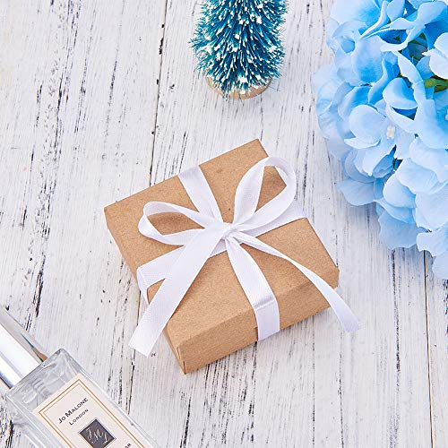 NBEADS Caja de Papel, 12 Paquetes de 7X7X3.5 cm Caja Cuadrada de Cartón con Bronceado con Esponja para El Anillo de Pendiente Joyería Manualidades Embalaje