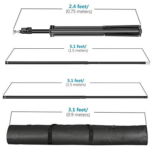 Neewer 2x3 Metros Kit de Soporte Estante de Fondo para Retrato, Fotografía de Producto y Grabación de Video