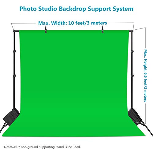 Neewer 2x3 Metros Kit de Soporte Estante de Fondo para Retrato, Fotografía de Producto y Grabación de Video