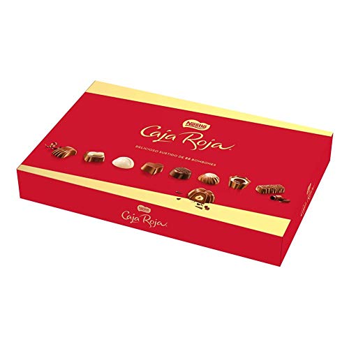 NESTLÉ CAJA ROJA Bombones de Chocolate - Estcuche de bombones 800 g