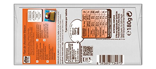 Nestlé Postres - Chocolate Blanco para Repostería - 4 Paquetes de 180 g