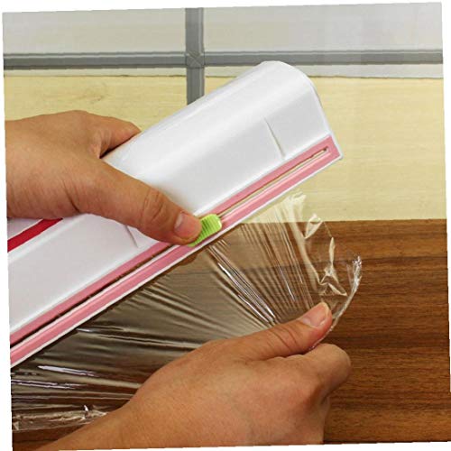 NiceButy Alimento Plástico Cling Wrap Film Dispensador Conservante Cortador De Cocina Accesorios para Herramientas Recargable Envoltorio De Plástico