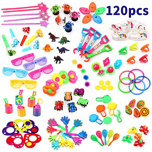 nicknack Relleno Pinata Infantil Juguetes,Unidades para niños Niños y Niñas piñata cumpleaños Infantil cumpleaños Partido Regalos 120 Piezas