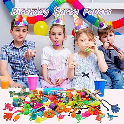 nicknack Surtido de 120 juguetes para rellenar piñatas y bolsas de regalo de fiestas de cumpleaños infantiles o para el colegio