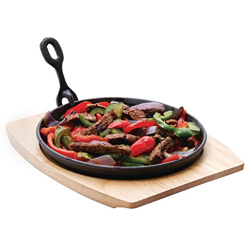 Olympia gj556 plato, redondo, hierro fundido, Sizzle
