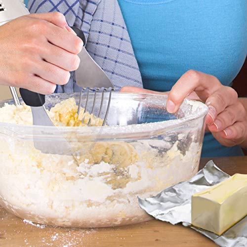 ORBLUE Batidora de pastelería con cuchillas - Cortador de masa de acero inoxidable