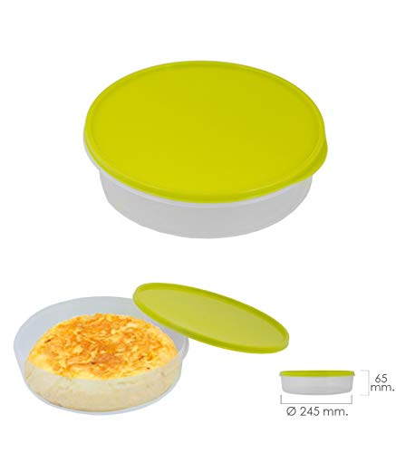 ORYX 5071005 Fiambrera Para Tortillas Redonda Ø 24.5 cm. 2 Litros, plástico